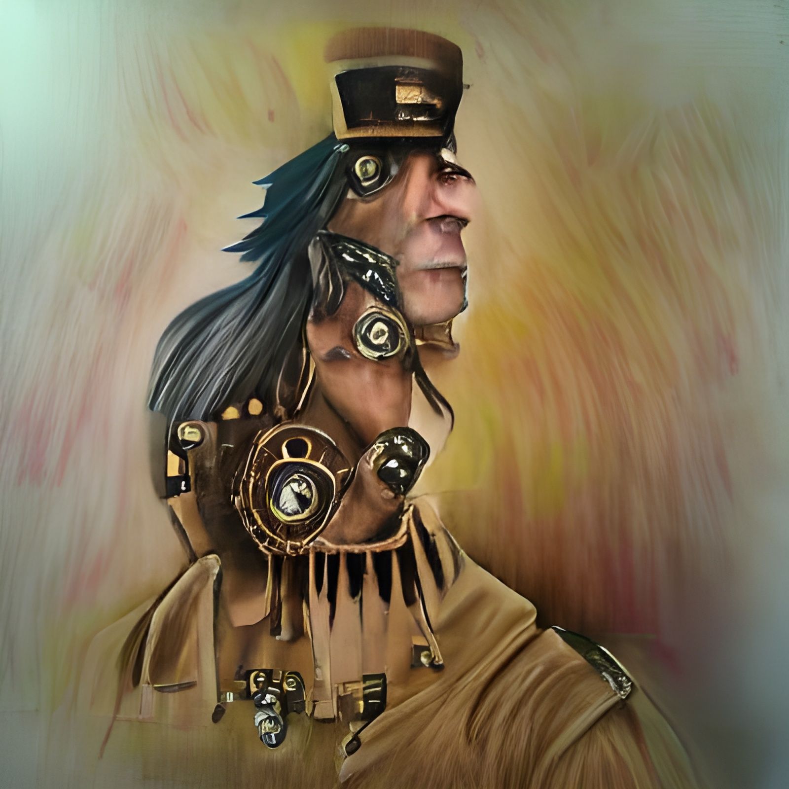 Steampunk Tribal Chief Portrait