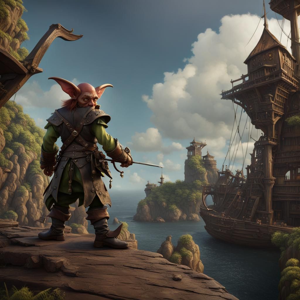 Fierce Goblin Pirate Lookout Concept Art