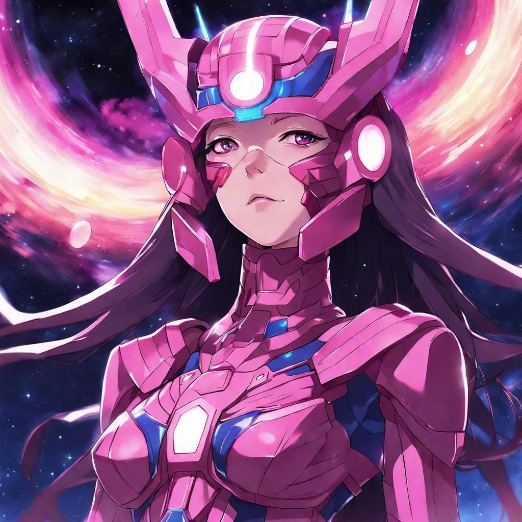 Anime Girl Galactus: Manga Art Style