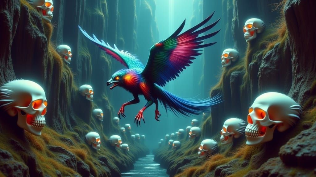 Shapeshifter Plunges into Mystic Canyon in Vibrant, Iridesce...