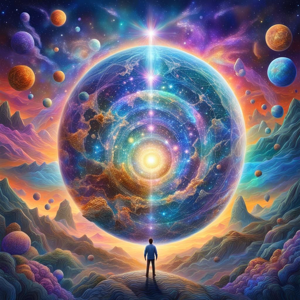 Holographic Astral Cosmic Unity in Visionary Art