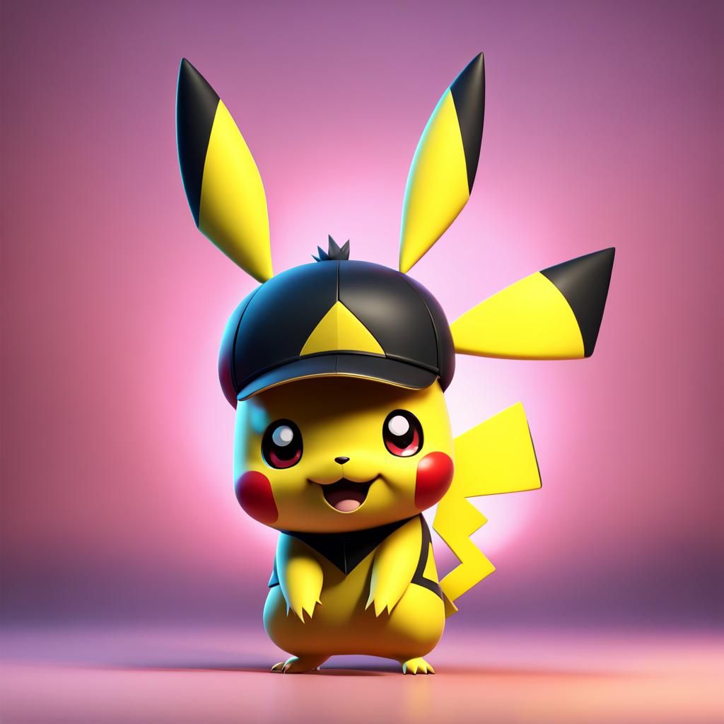 Pichu and Pokémon Friends: Pixar-Style 3D Art