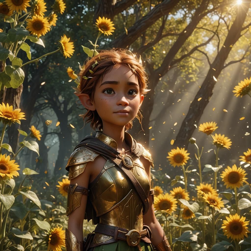 Madagascar Wood Elf in Autumnal Sun