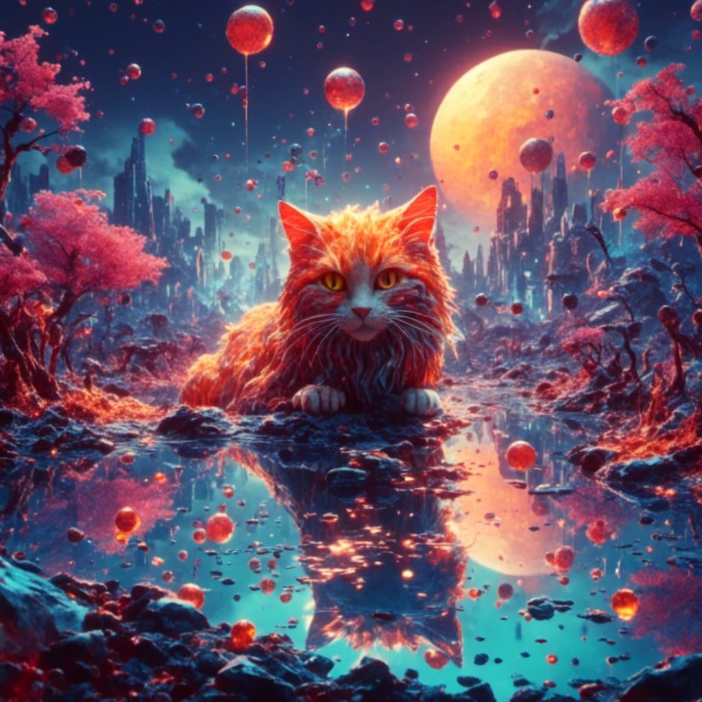 Liquidized Cat Image