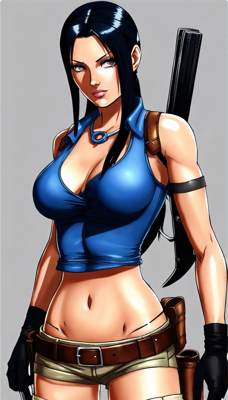 Nico Robin as Lara Croft AI Image