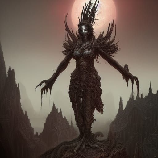 Ghost Wraith Haunting in Detailed Matte Painting