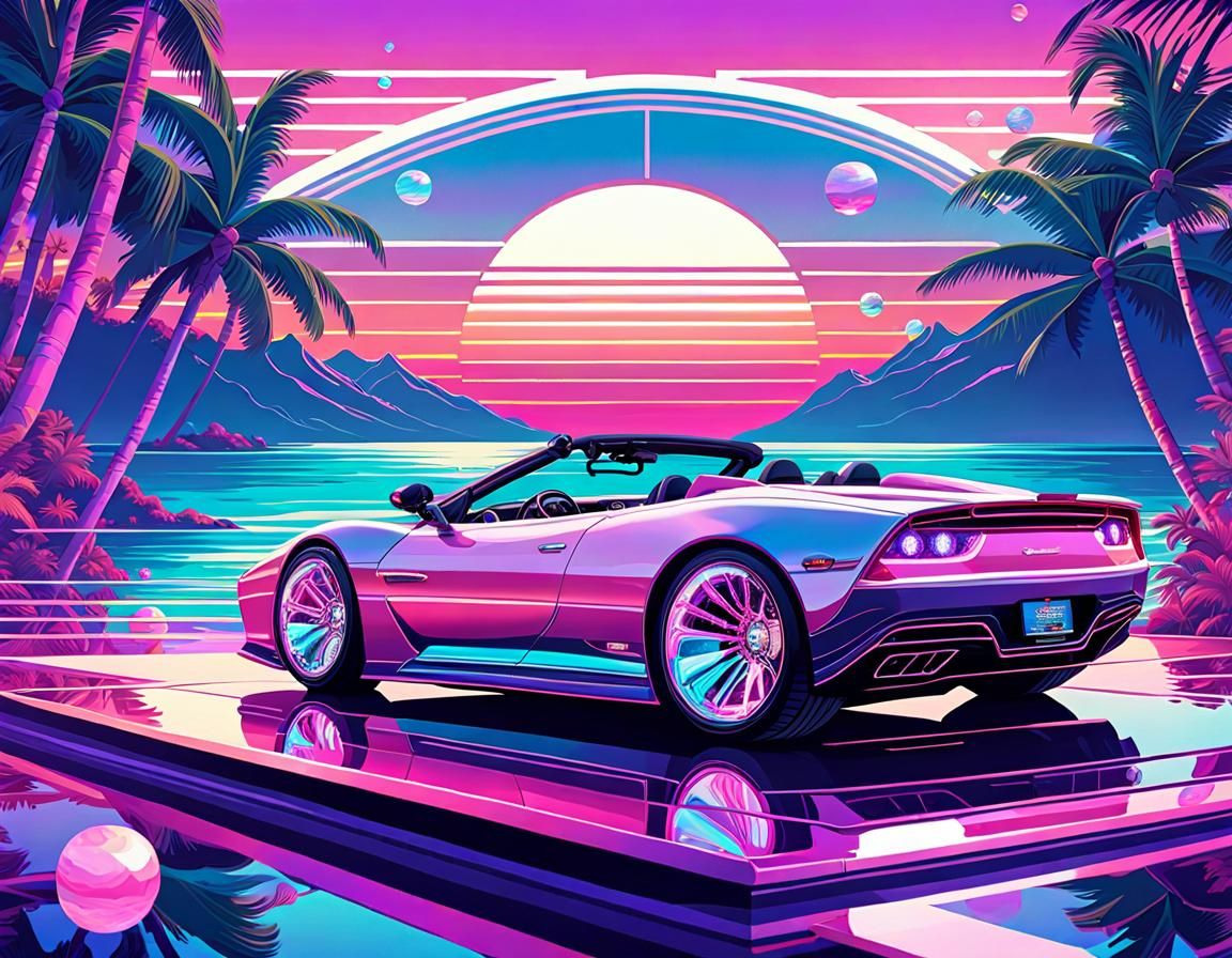 Vaporwave Driving