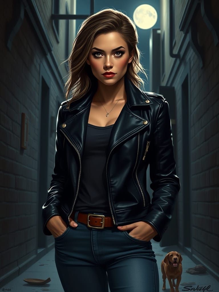 Freya Gallant in Dark Cinematic Style