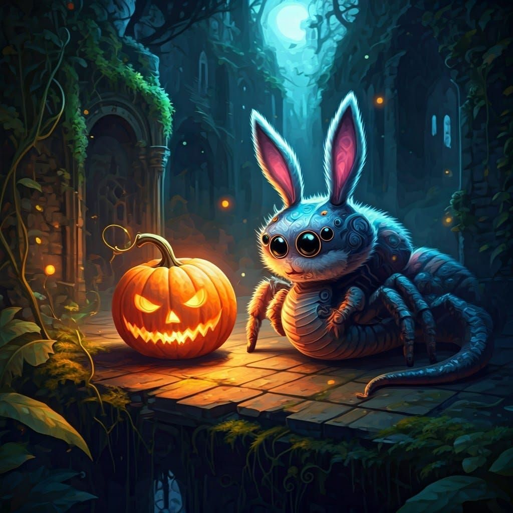 Fail: unexpected spider rabbit hybrid