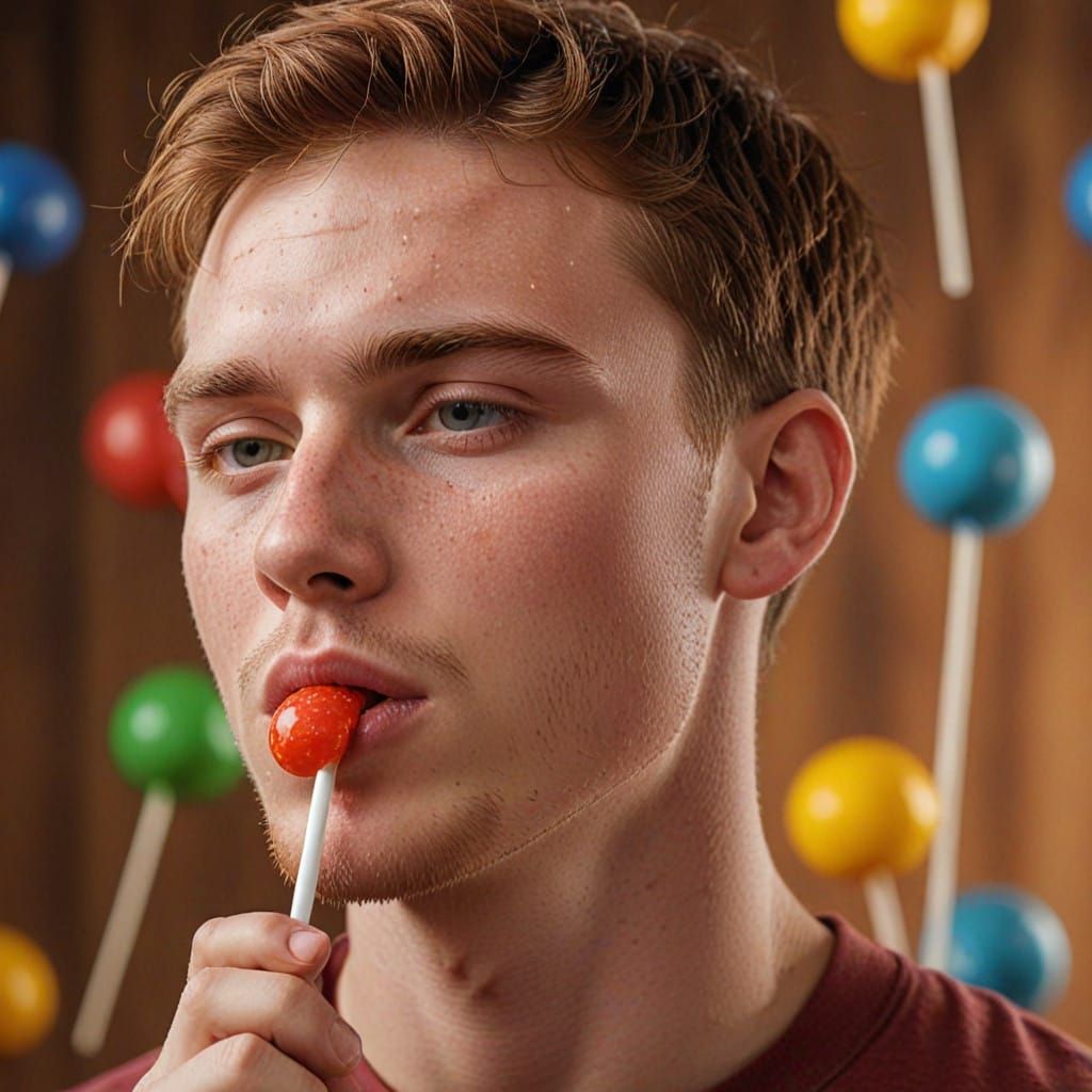 Captivating Boy Enjoys Sweet Treat