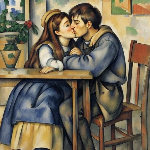 The Kiss as Post-Impressionist Painting
