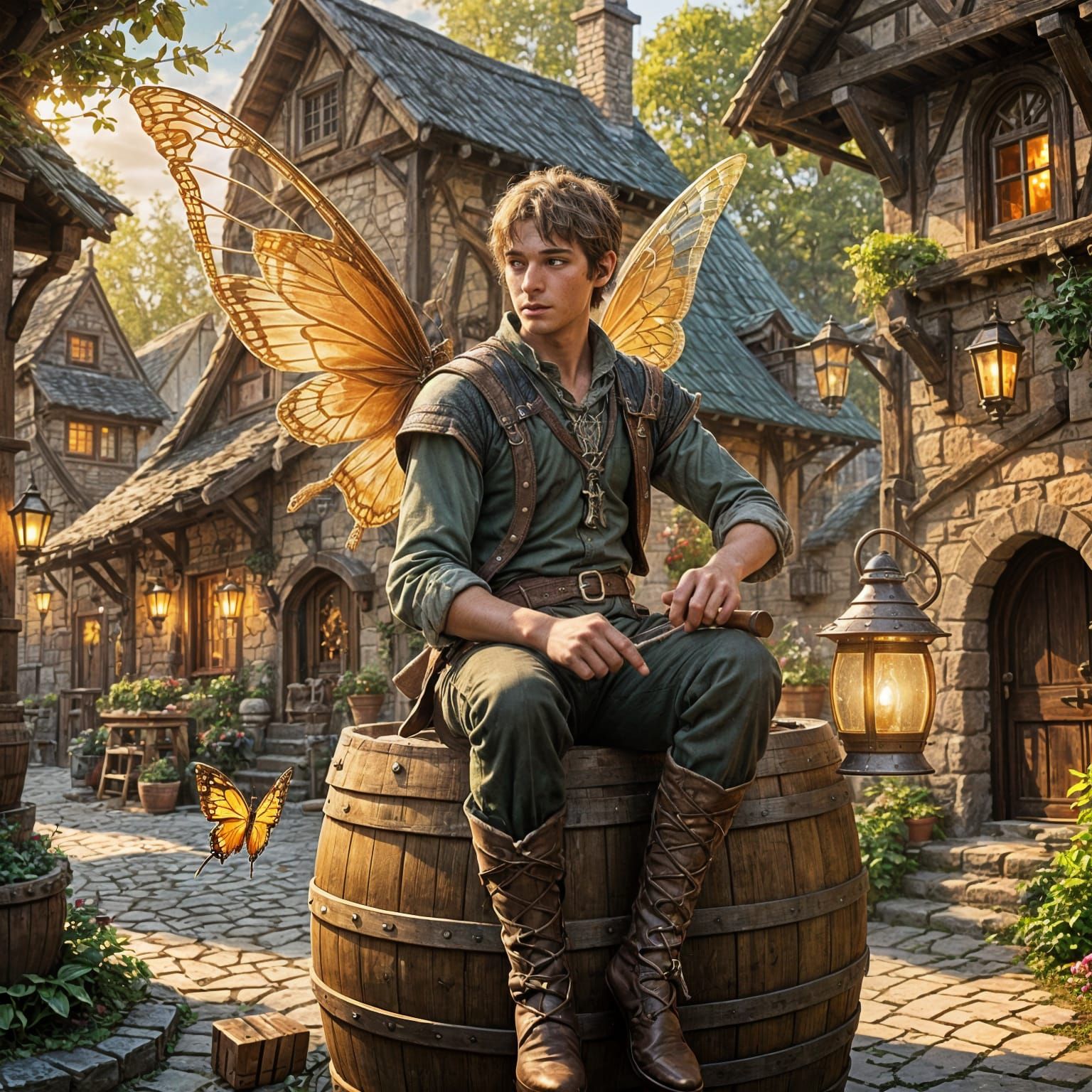 Pixie Rogue Twirling Dagger in Fantasy Town