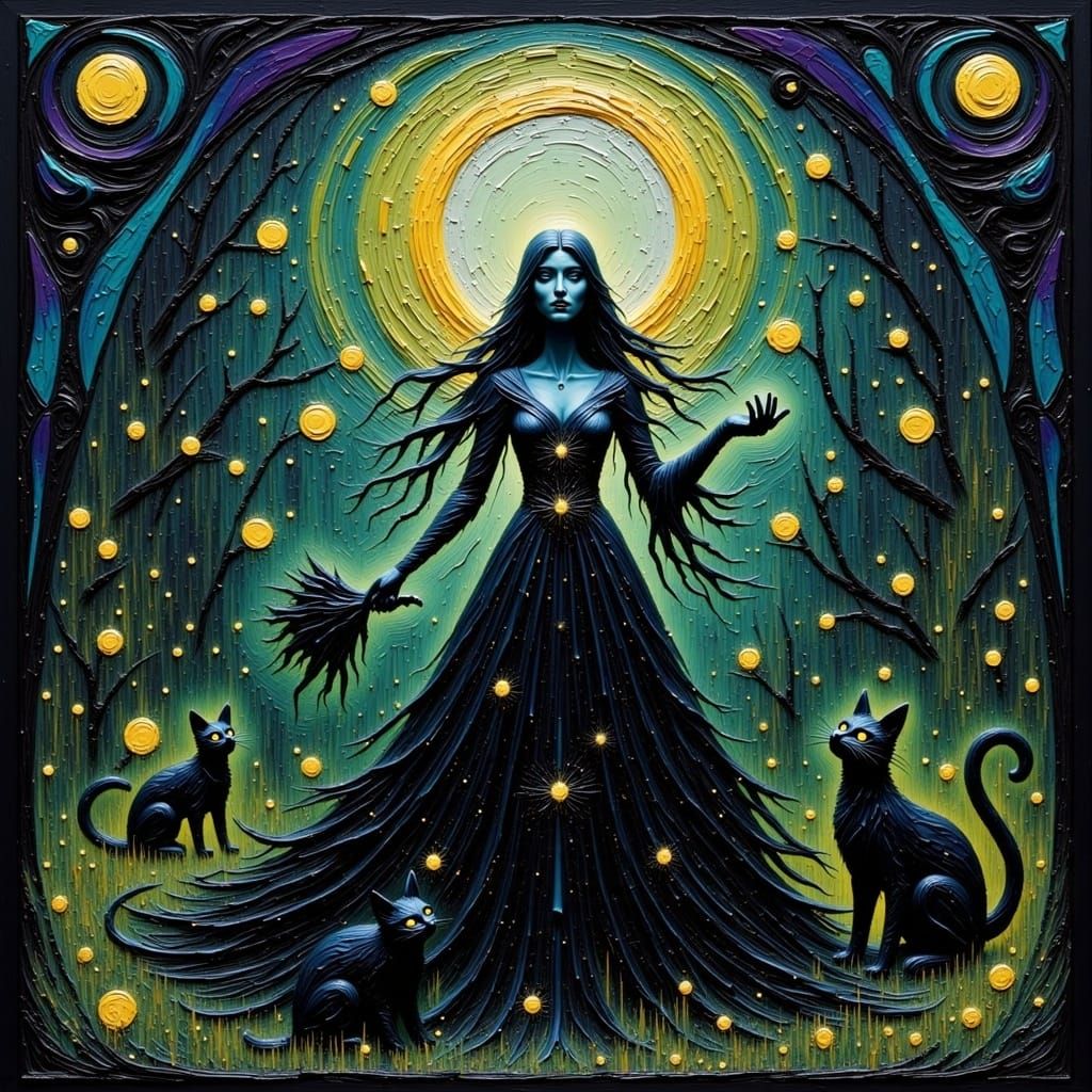 The White Witch Brewing Potent Potions