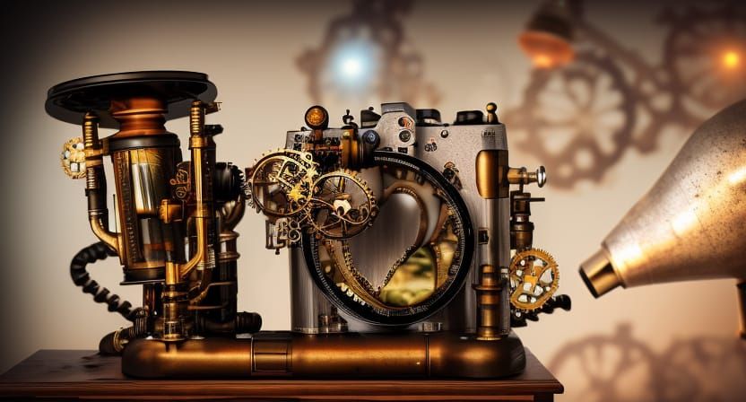 Steampunk Astronomical Lab in Hyper-Realistic Detail