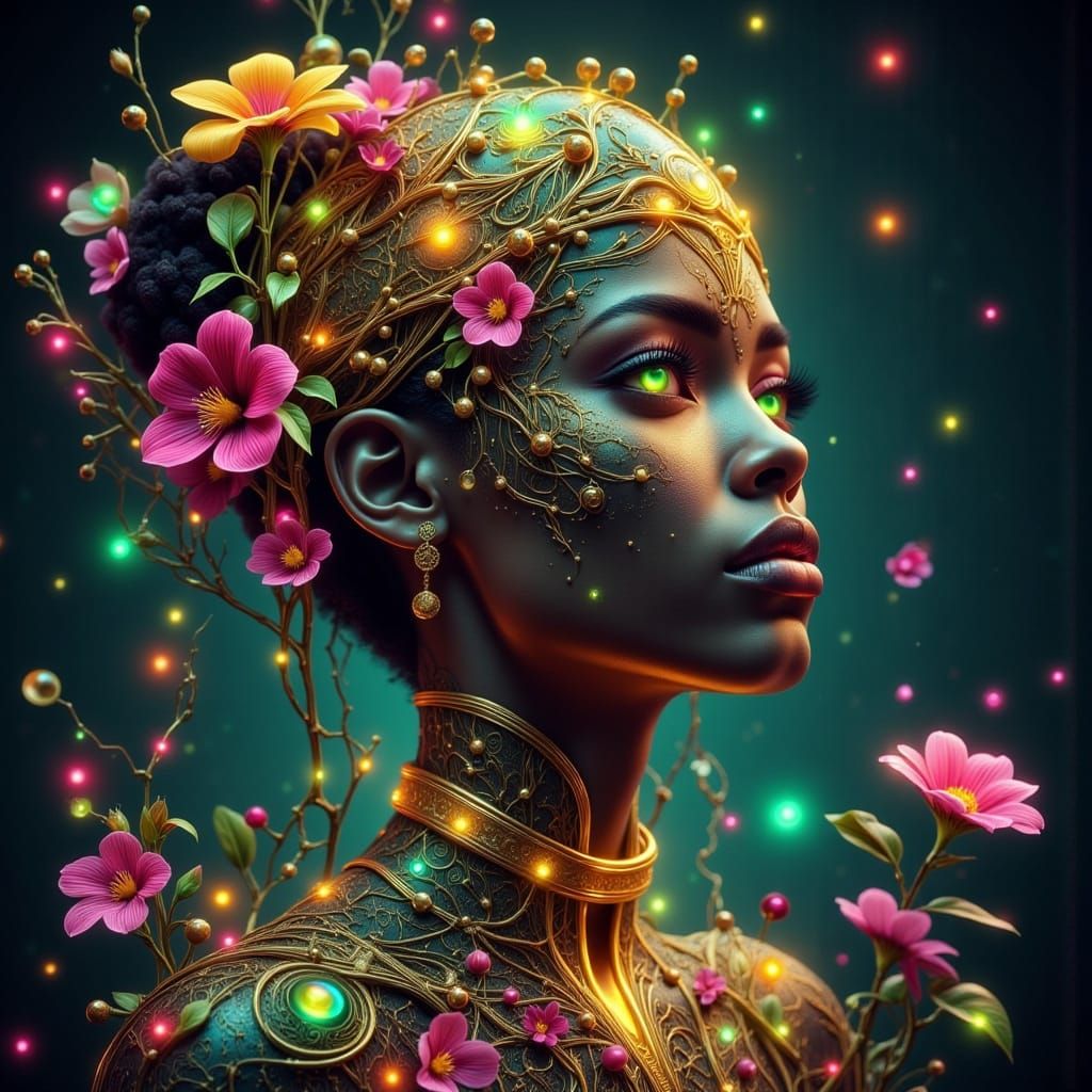 Gaia: Mother of All in Neon Pop Style