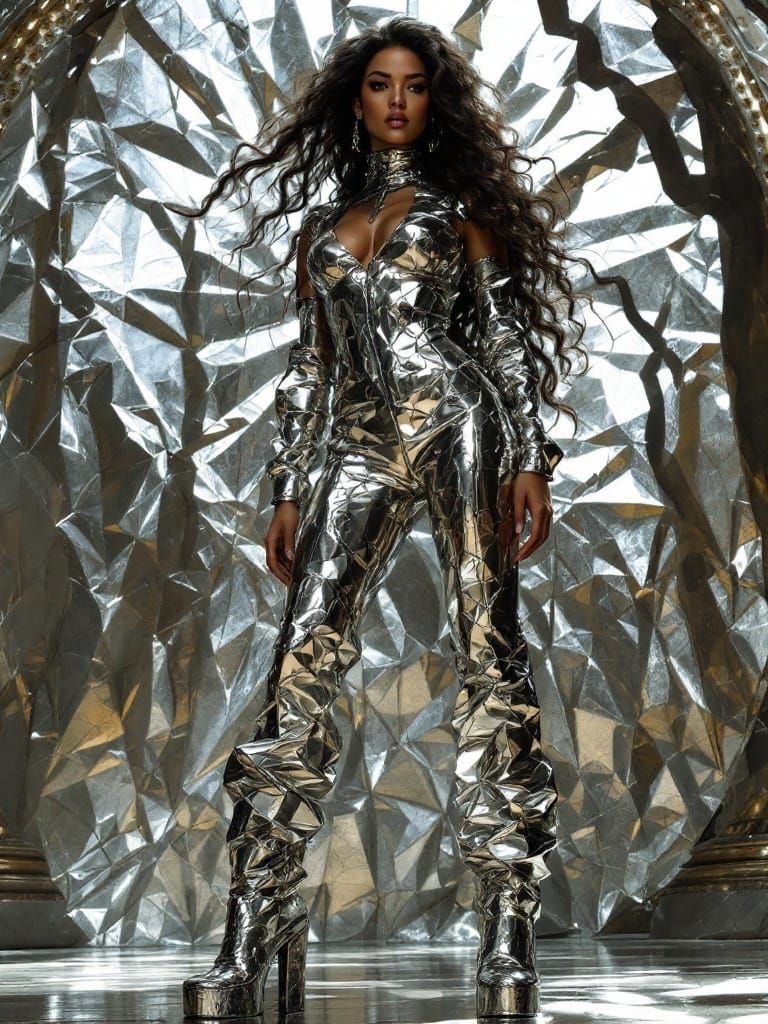 Metal Goddess in Glass World