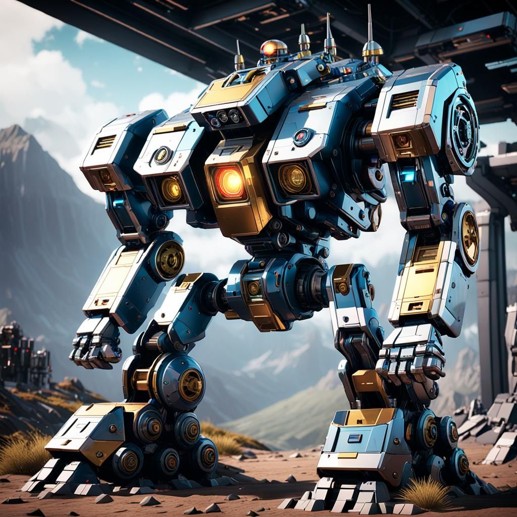 Voltron Mech Details in 8K Resolution