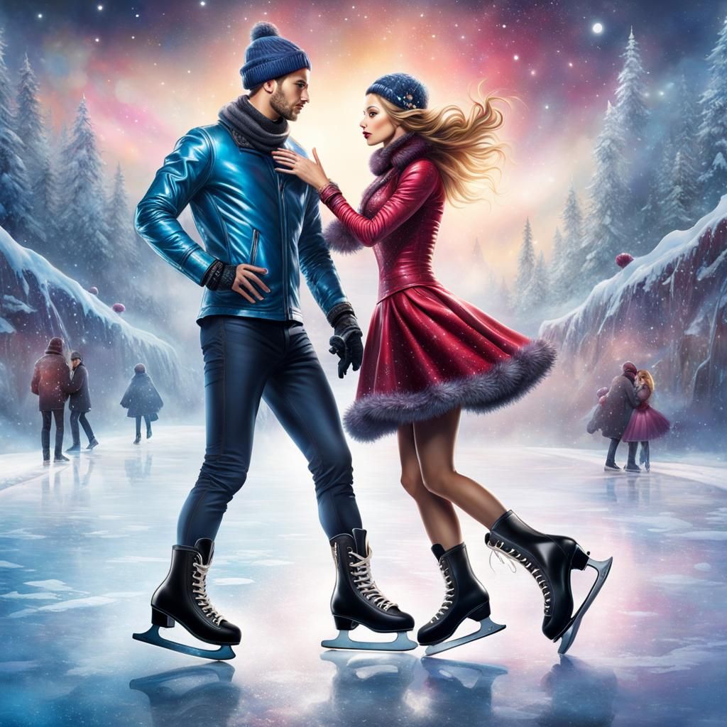 Ice skating