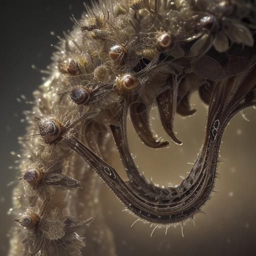 Hyperrealistic Close-up of Bees in High Definition