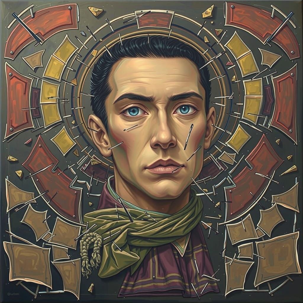 Abstract Image of Disintegration and Fragmentation