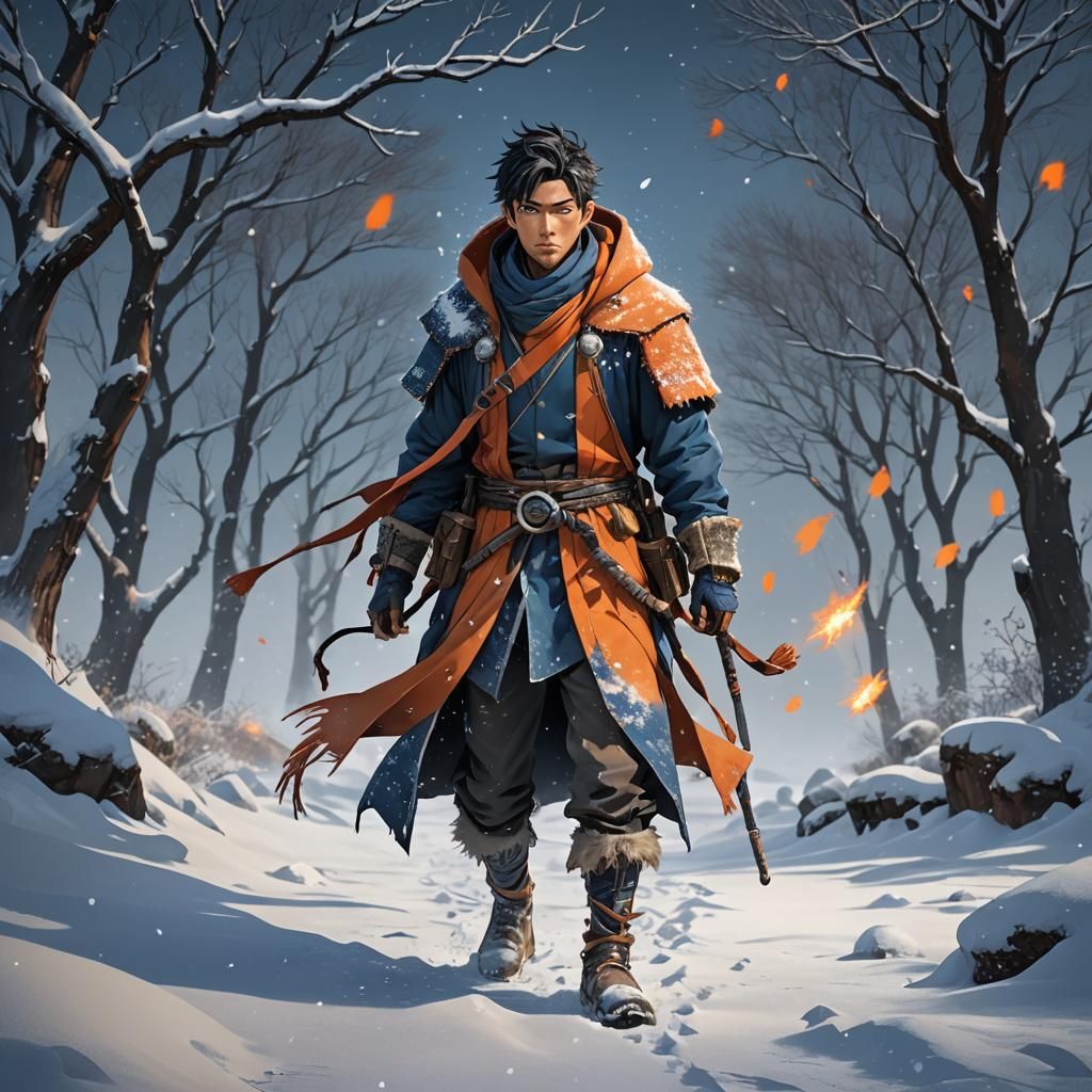 mysterious wandering nomad character