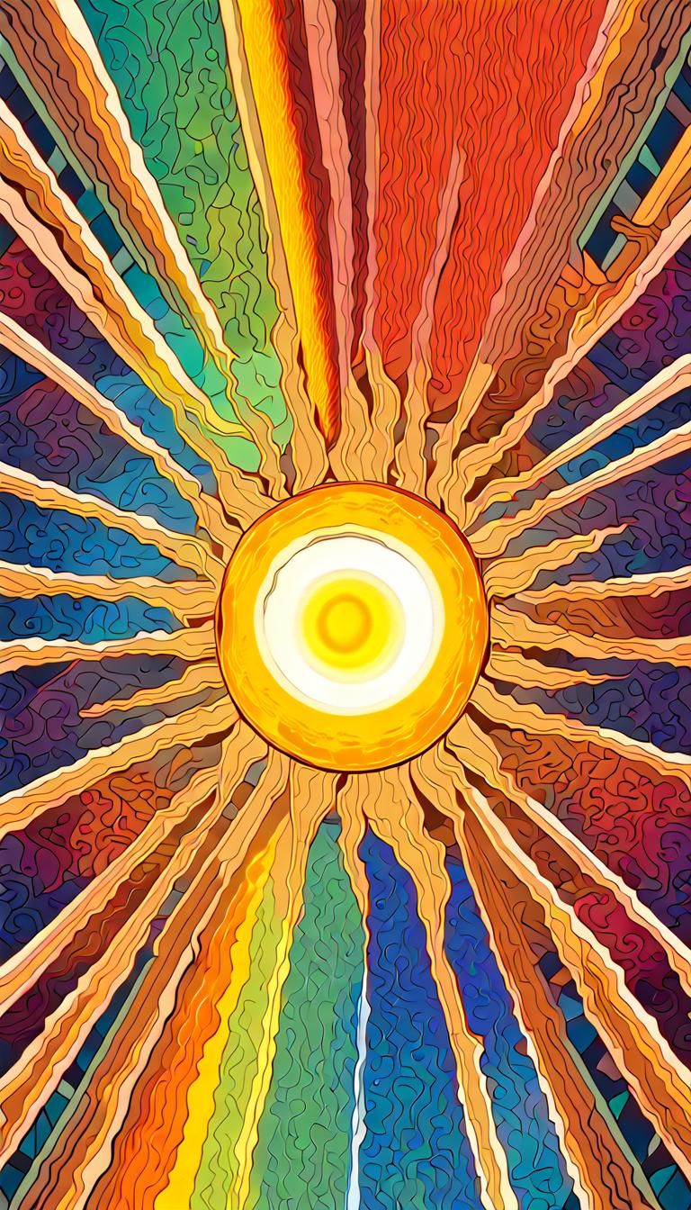 Prismatic Ice Cloud Creates Rainbow Sun Rings in 3D