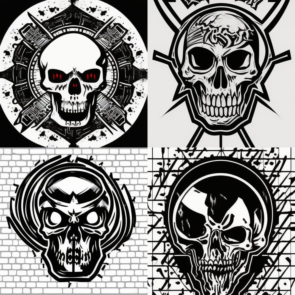 Hipster Skeleton Illustration in 90s Anime Style