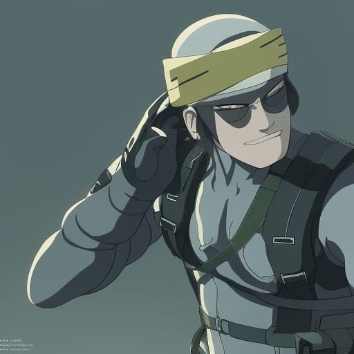 Solid Snake as Buddhist: Ghibli-Inspired Anime