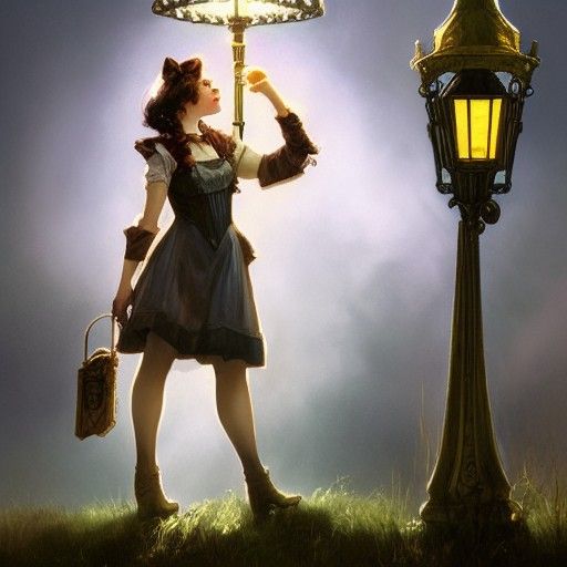 Steampunk Dorothy in Narnia: Detailed Concept Art