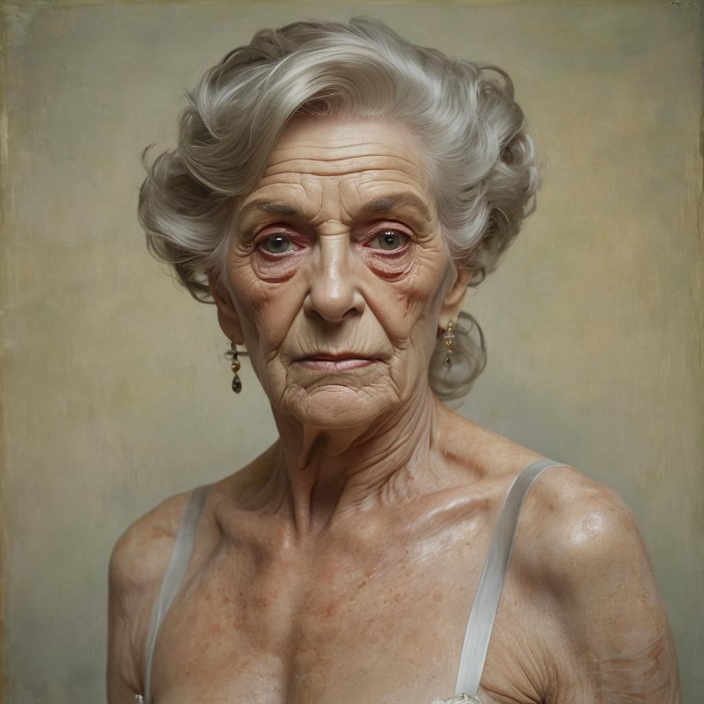 Transvestite as Venus in Botticellian Neoclassicism