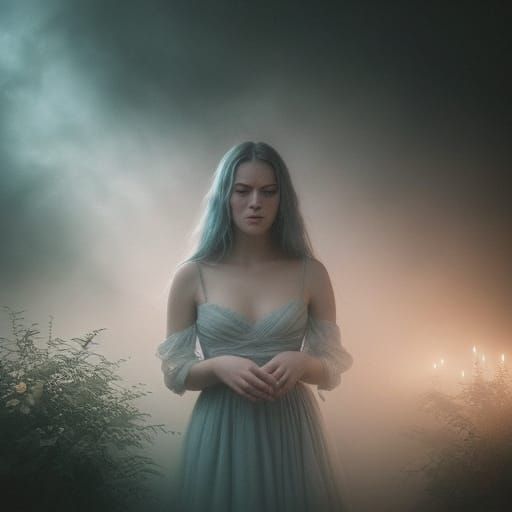 Ethereal Avant Garden Musick Logo in Misty Atmosphere