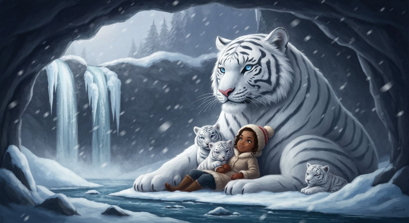 Keeping All of Her Cubs Warm...