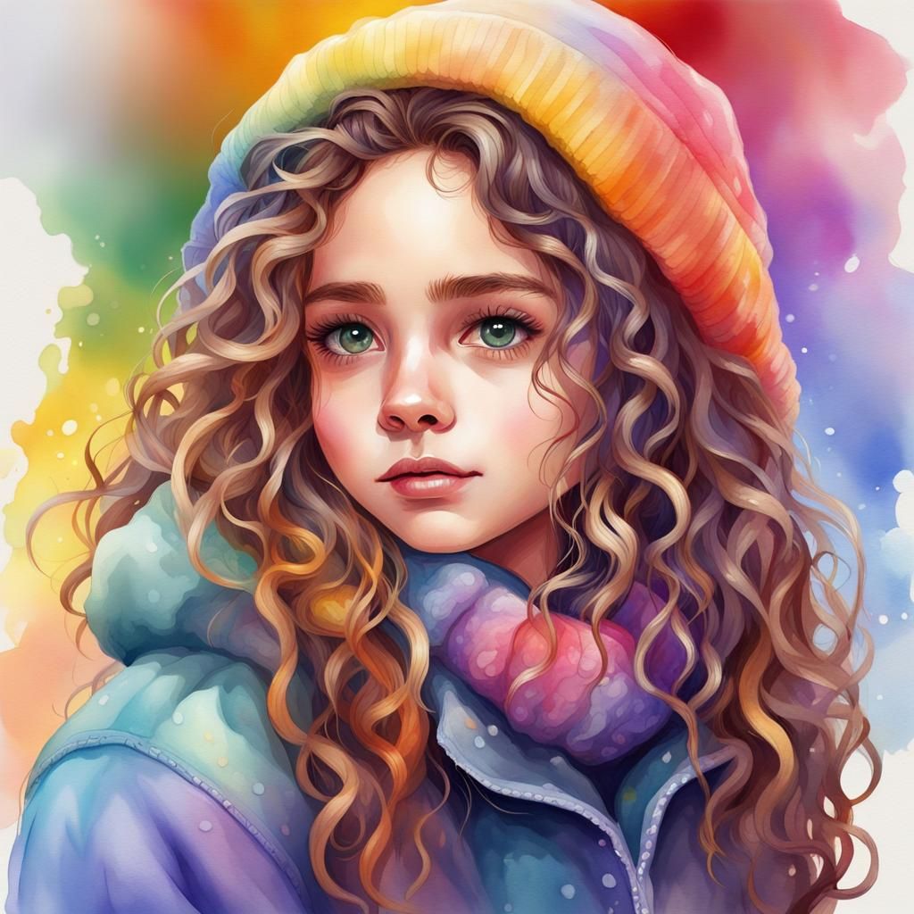 Rainbow girl