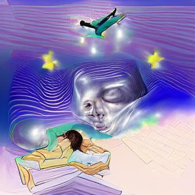 Ethereal Astral Projection Scene with Celestial Beings