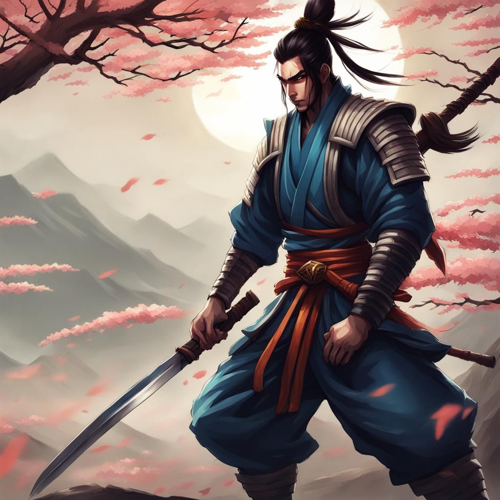 Wind Samurai Fantasy Warrior