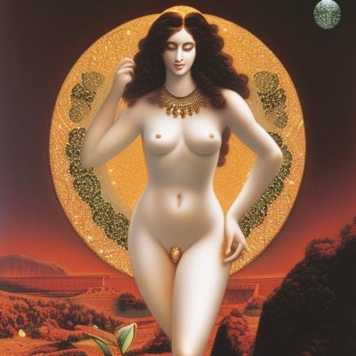 Aphrodite: Digital Rendering of the Greek Goddess