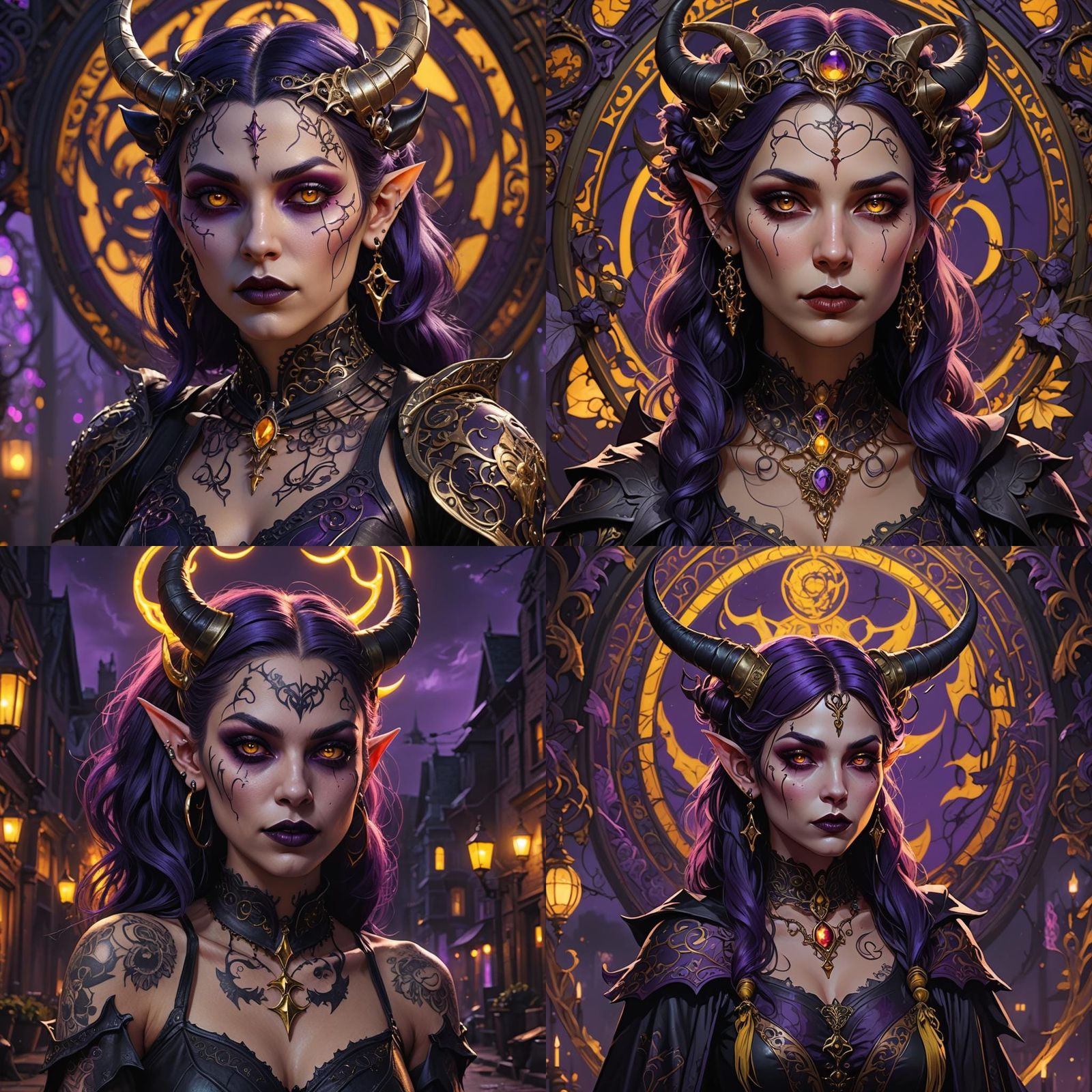 Hyperdetailed Vampire Goth Girl in Dark Fantasy Style