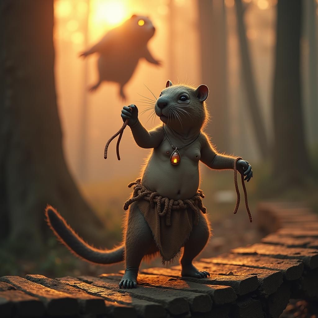 Surreal Beavers Dancing in a Jungle, Unreal Engine 3D