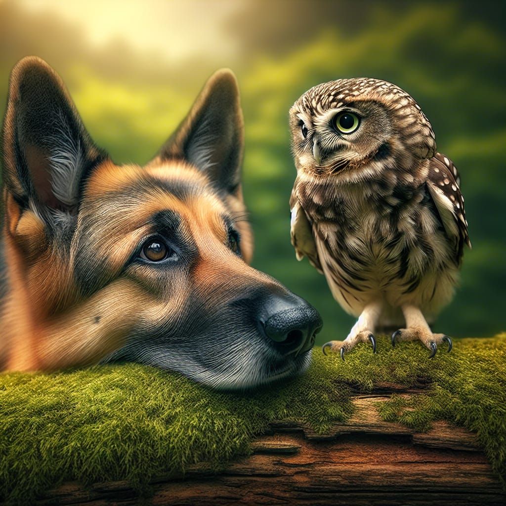 Dog and Owl