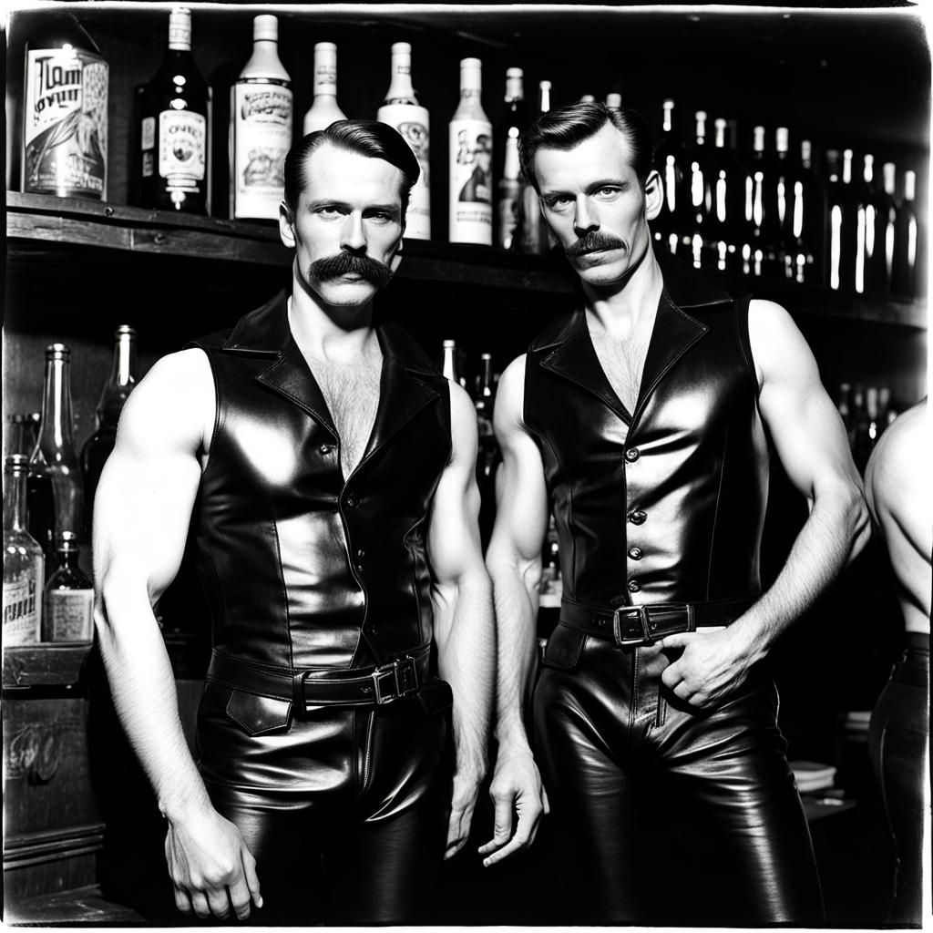 An evening in the 70s in a gay bar.