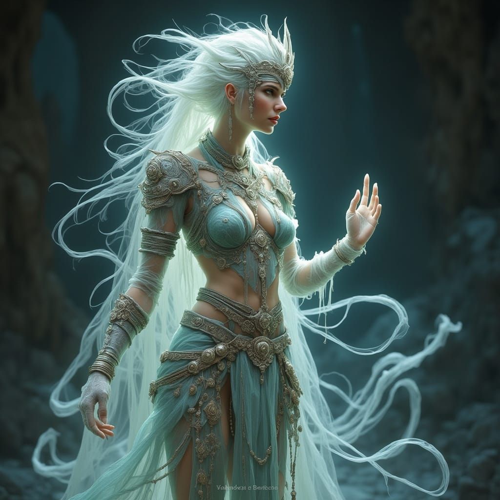 Gelatinous Lady in Medieval Regalia