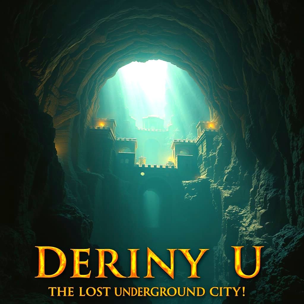 Ancient Underground City in Epic Digital Painting