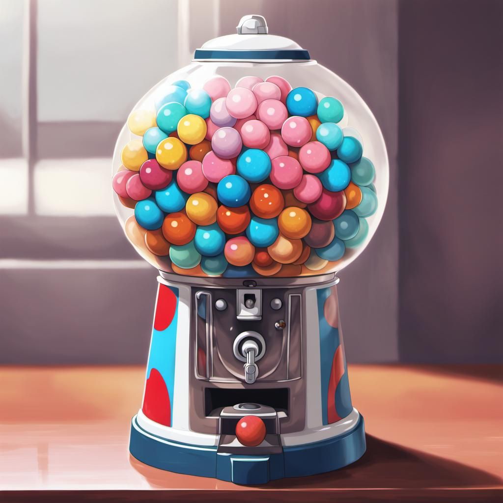 Planetary Gumball Machine in Anime Style