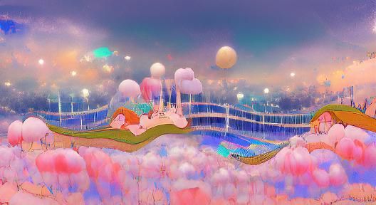 Abstract Dreamland AI Image