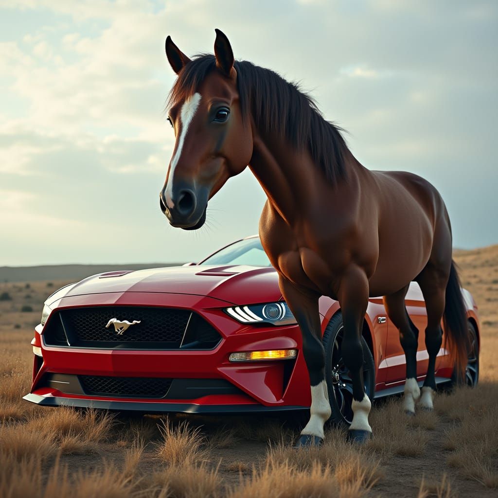 Horse and Car in a Single Symbolic Form