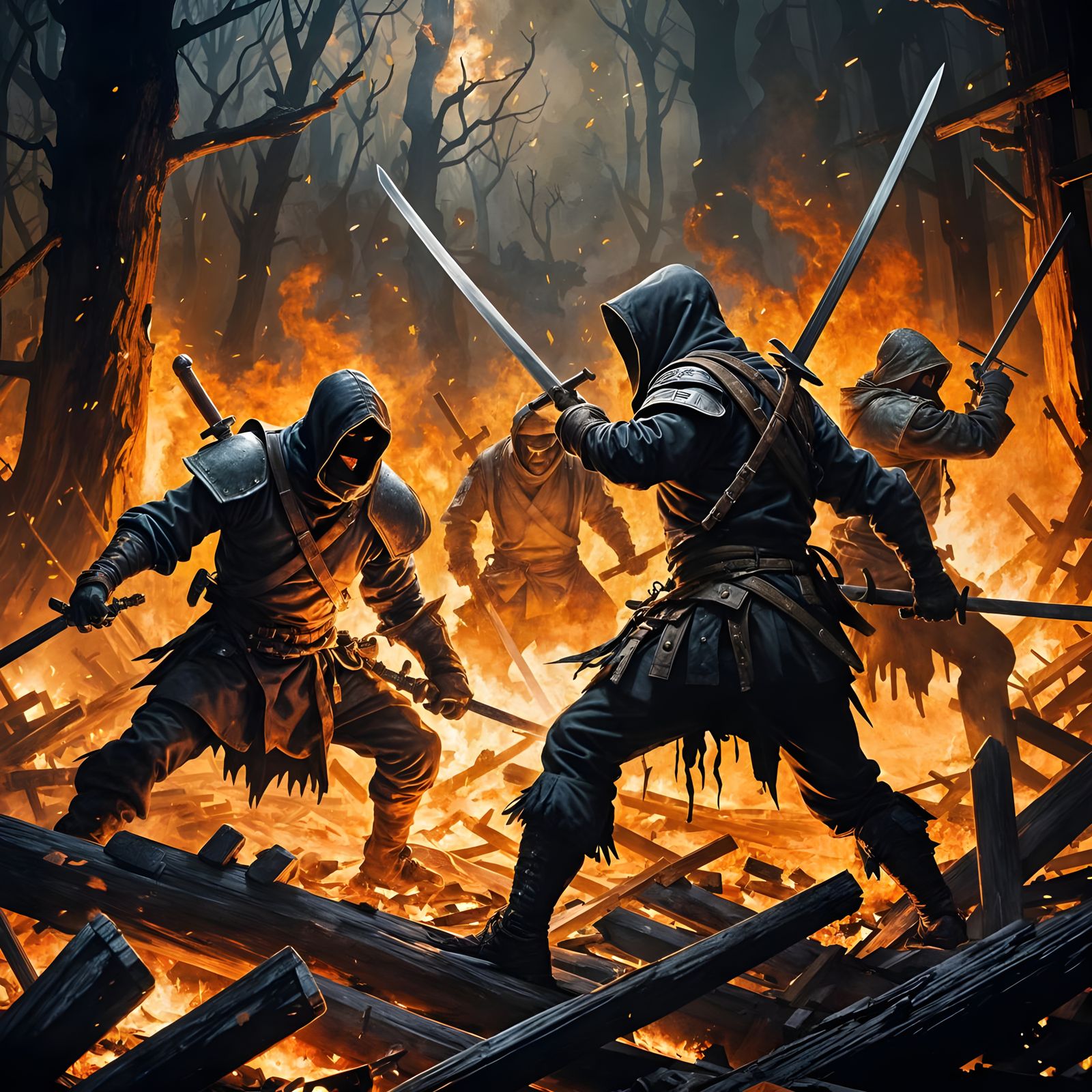 Rogue Bandits Slaughter and Pillage in a Scene of Utter Chao...