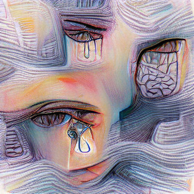 Distressed Person Expressing Emotional Pain