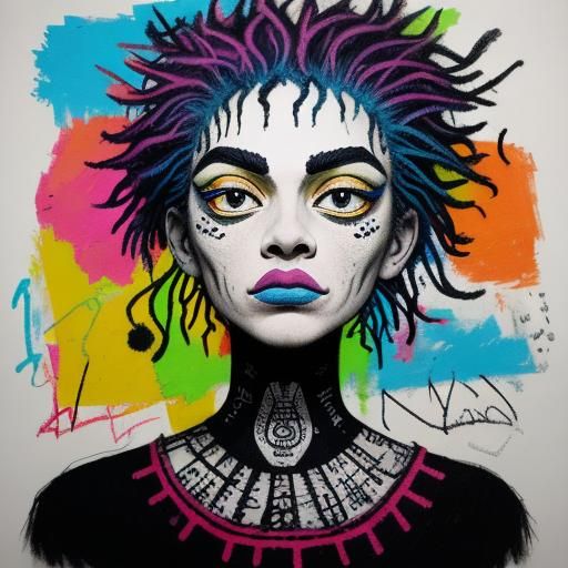 Whimsical Gothic Frog Portrait in Colored Pencil