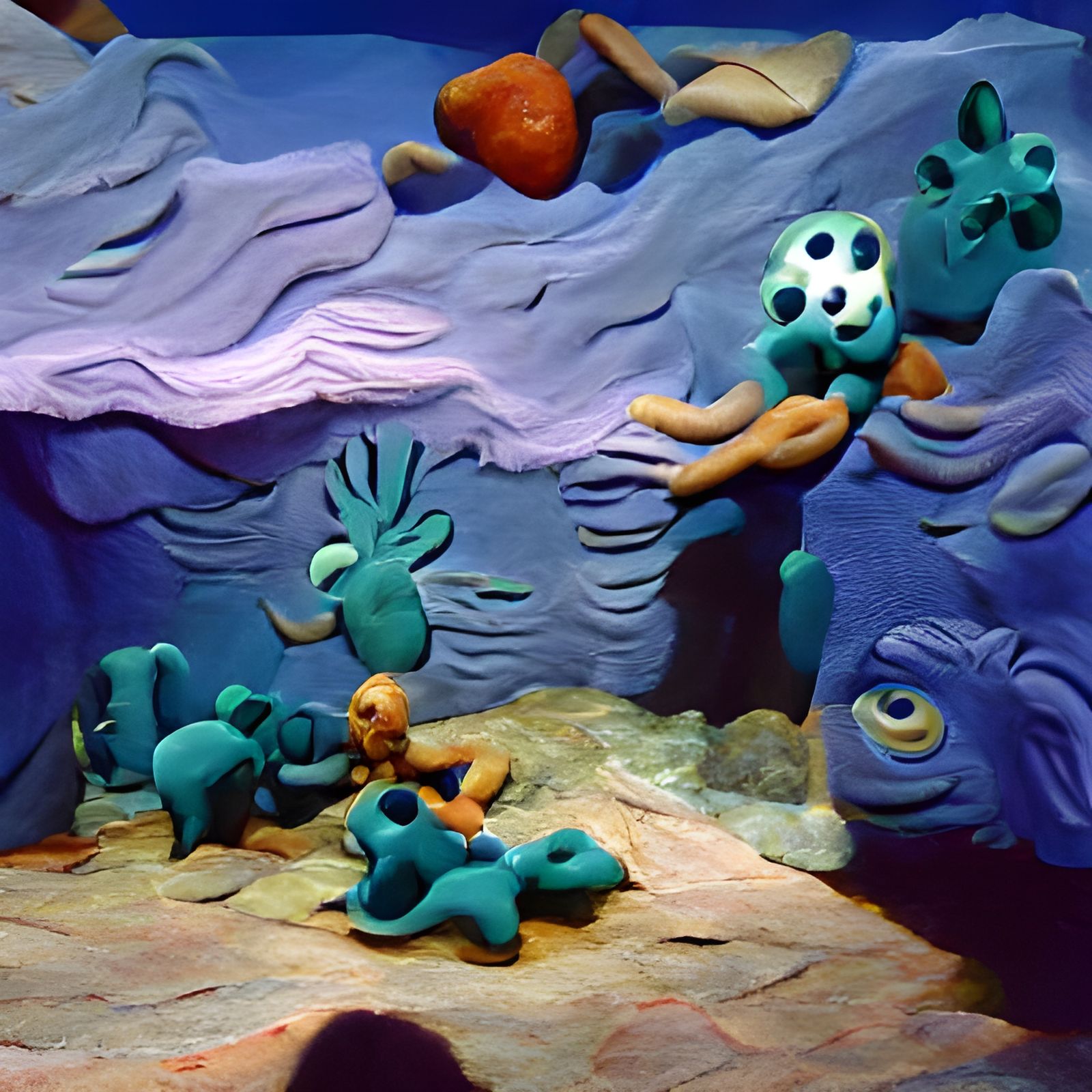 Vibrant Claymation Under the Sea