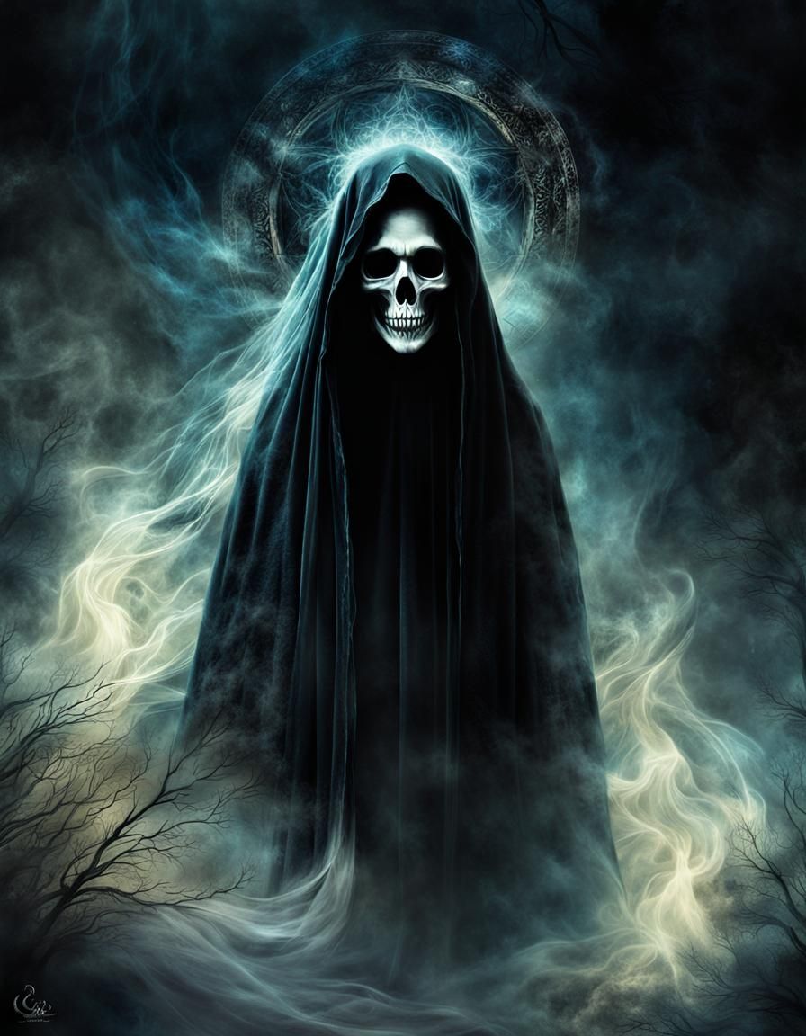 Ethereal Ghost Apparition in Dreamlike Composition